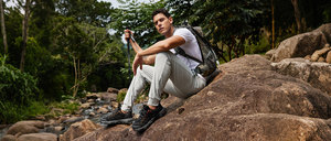 Scarpe da Trekking da Uomo Antiscivolo con Tomaia in Pelle Scamosciata, Stivali per Escursioni Pronti per <span class=keywords><strong>la</strong></span> Spedizione - Product Image 3