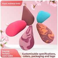 Éponge de maquillage hydrophile en forme d'alien, applicateur de fond de teint coussin, non-régulière, sans latex, double usage humide et sec