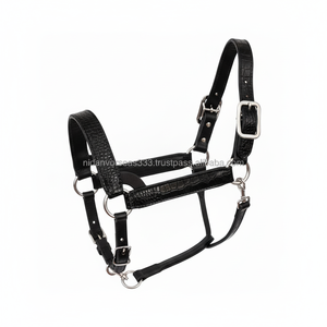 อุปกรณ์เชือกแขวนคอม้าบุนวมเนื้อนุ่มพิมพ์ลายหนังจระเข้สำหรับขี่ม้าและมั่นคง - Product Image 1