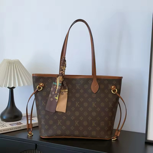 Sac fourre-tout en cuir PU de luxe vintage floral 2025, grand format, imperméable, antivol, pour l'été - Product Image 5