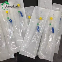 Aiguille d'anesthésie régionale à pointe échogénique jetable pour bloc nerveux guidé par ultrasons, usage vétérinaire