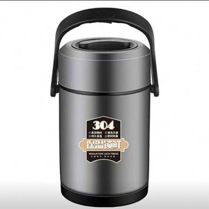 Boîte à lunch isotherme en plastique de qualité alimentaire, grande capacité, multi-couches, rectangulaire, 0-1L, 3+ étages, conservation de la chaleur pendant 12 heures - Product Image 1