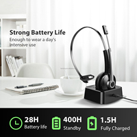 Auriculares Inalámbricos para Centro de Llamadas, con Cancelación de Ruido, Base de Carga, Micrófono, Auriculares RF para Oficina, para Teléfono Fijo