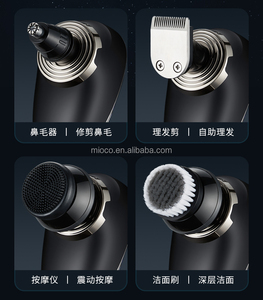 MIOCO M3018 Afeitadora de Peluquero Cuidado de Precisión 5 en 1 Juego de Afeitadora Eléctrica 360 Grados Flotante IPX5 Impermeable S/S Blade USB - Product Image 4