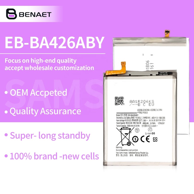 OEM Factory EB-BA426ABY Battery 5000mah for Samsung Galaxy A42 A32 A72 5G A426 A326 A725 A726 Smartphone Replacement Batteries