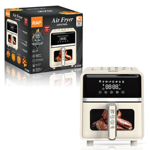 Pantalla LCD Digital de 5L Friteuse a horno de freidora de aire con temporizador de asador y puerta de vidrio doble de control de temperatura - Product Image 4