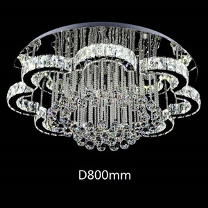 Lustre Led en cristal au design moderne, éclairage d'intérieur, luminaire de plafond, montage en surface sur panneau, idéal pour un salon - Product Image 3