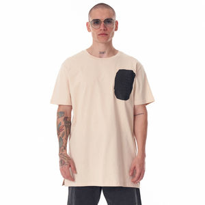 Camiseta Extra Grande para Hombre de Alta Calidad OEM, Suave y Transpirable, de Algodón, Estampada con Patrón Sólido y Logotipo Personalizado, Venta al Por Mayor - Product Image 1