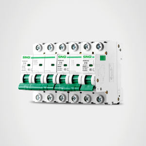 מפסק זרם אוטומטי מיניאטורי Singi SG65-63 3P 10KA 63A AC עם הגנה לתאורה ומנוע - מבצע חם - Product Image 4