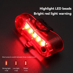 ไฟท้ายจักรยานยี่ห้อ Yueli แบบชาร์จ USB ไฟ LED ความสว่างสูง กันน้ำระดับ IPX4 ไฟเพื่อความปลอดภัยในการปั่นจักรยาน - Product Image 3