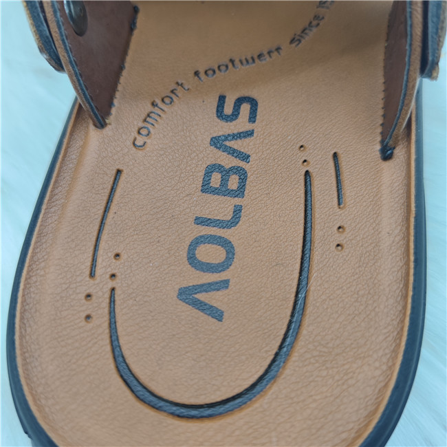 Новинка 2021, стильные модные удобные прочные мужские тапочки/сандалии из ПУ кожи