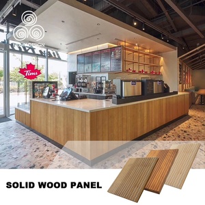 MUMU Wave materiale <span class=keywords><strong>decorativo</strong></span> scanalato rivestimenti in legno <span class=keywords><strong>pannello</strong></span> murale in legno di pioppo carbonizzato per <span class=keywords><strong>cucina</strong></span> - Product Image 6