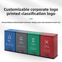 Pédale en plastique en acier inoxydable, seau de stockage des déchets, conception carrée, grande capacité pour cuisine intérieure, utilisation en extérieur, poubelle de recyclage