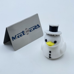 ของเล่นเป็ดหลอมได้แบบกำหนดเอง Meetcera ของเล่นพิมพ์ 3 มิติ ปรับแต่งได้ เป็ดมนุษย์หิมะ ของตกแต่งเป็ดแนวโกธิค ซาตาน พังก์ร็อก สำหรับฮาโลวีน - Product Image 4