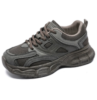 Chaussures de course respirantes et souples, semelle antidérapante et résistante aux chocs, chaussures de sport tendance pour hommes, chaussures de course