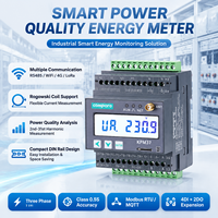 Medidor Inteligente Wi-Fi Trifásico con Pantalla LCD para Riel DIN, RS485, Precisión 0.5S, Corriente Máxima de 6000A para KPM37