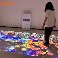 Machine interactive directe de jeux de projecteur de plancher d'enfants d'usine équipement interactif de jeu d'amusement d'intérieur