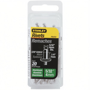 Remaches Stanley de aluminio de 5/32 pulgadas y 4 mm, 20 piezas - Product Image 2
