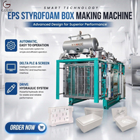 Máquina Automática para Fabricar Cajas de Pescado de Espuma EPS con Control PLC GUIJU, Línea de Producción de Cajas de Aislamiento de Poliestireno de Bajo Consumo