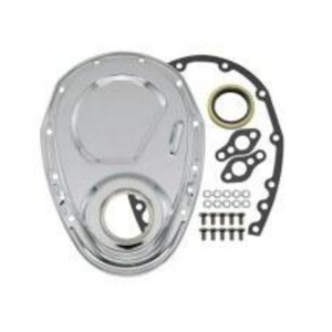 Kit Katup Rantai Mesin Penutup Timing Aluminium Poles Hitam Satin untuk Ford FE 360-428 - Product Image 6