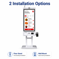Kiosco de Autoservicio para Restaurantes de Comida Rápida, con Soporte de Piso o Pared, Pantalla Táctil, Reduce el Tiempo de Espera y los Costos de Mano de Obra