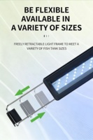 Lampe LED rectangulaire pour aquarium Baiyi AQ048 110-240V, étanche, lumière naturelle, économie d'énergie, pour poissons, tortues et plantes aquatiques