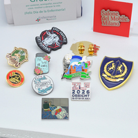 Pin de solapa personalizado de metal esmaltado con logotipo, insignia de recuerdo, broche con tarjeta de soporte, venta al por mayor del fabricante