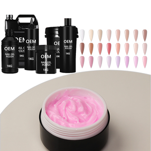Gel de Uñas Hema Free, Gel Sólido para Extensión de Uñas, Mousse Constructor de Uñas, Crema de Construcción de Uñas, Gel Acrílico Rosa Jelly - Product Image 1