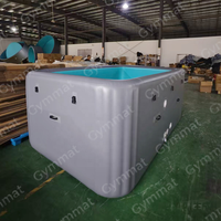 Piscine Gonflable Géante Ronde Rigide à Technologie Drop Stitch, Piscine Profonde Portable pour l'Été