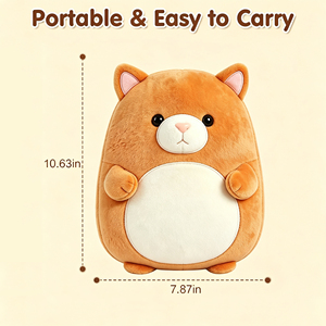 Offre Spéciale : <span class=keywords><strong>Coussin</strong></span> <span class=keywords><strong>Chauffant</strong></span> <span class=keywords><strong>Micro</strong></span>-ondable avec Housse en Peluche <span class=keywords><strong>Chat</strong></span> Mignon pour Soulager la Douleur et l'Anxiété - Product Image 2