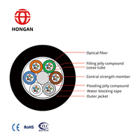 Cable de fibra óptica para exteriores, tubo suelto no metálico con tambor de fibra corning g655