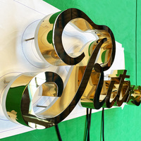 COSUN 3D letra de canal señalización comercial retroiluminada eléctrica montada en la pared Logotipo de oficina para edificios y tiendas