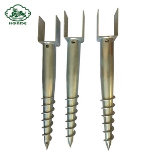 สกรูยึดพื้นชุบสังกะสีแบบจุ่มสำหรับมูลนิธิเสารั้ว - Product Image 6