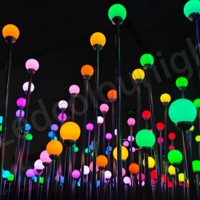 Ampoule LED SMD 45 mm DMX RGB Globe Light Pixel DC12V pour la décoration extérieure de jardin