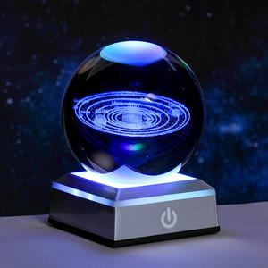 <span class=keywords><strong>Lampe</strong></span> d'ambiance LED boule de cristal sculptée 3D en forme de lune tactile pour chambre cadeau pour couples étudiants pile AAA/lumière cc - Product Image 6