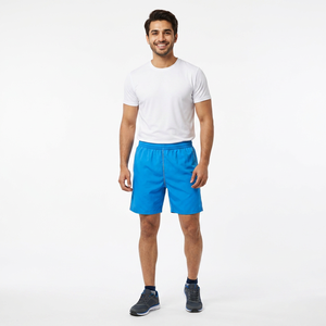 Vente en gros de shorts de jogging en coton français uni avec cordon de serrage, shorts épais et vierges en molleton de coton pour hommes, livraison DDP - Product Image 1