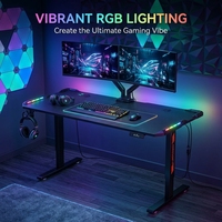 Table de jeu AOR E-sports avec placage en fibre de carbone, réglage en 3 vitesses, mémoire de position, vente en gros d'usine