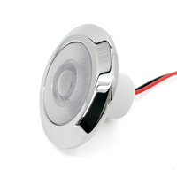 Lumière de marche LED marine authentique pour RV et bateau, blanc chaud, en acier inoxydable, étanche, lumière de courtoisie
