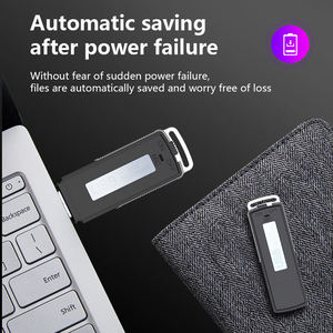 Grabadora de Voz Portátil Mini Personalizada con Activación por Voz, Memoria USB 2 en 1, Dictáfono Digital con Batería de Larga Duración para Entrevistas y Estudios - Product Image 6