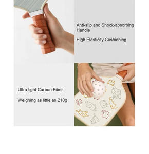 Chifory Sports compétition professionnelle T300 raquette de pickleball en Fiber de carbone personnalisée pressée à froid 16mm divertissement d'entraînement - Product Image 4