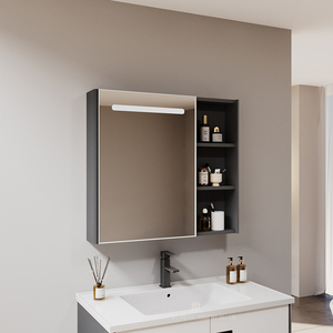 <span class=keywords><strong>Mueble</strong></span> <span class=keywords><strong>de</strong></span> <span class=keywords><strong>Baño</strong></span> Moderno con Espejo <span class=keywords><strong>de</strong></span> Pared, Gabinete <span class=keywords><strong>de</strong></span> Acero Inoxidable <span class=keywords><strong>de</strong></span> 80 cm <span class=keywords><strong>para</strong></span> <span class=keywords><strong>Baño</strong></span> - Product Image 2