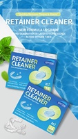 Comprimés nettoyants pour aligneurs dentaires à la menthe, certifiés ISO13485, 30 unités, pour usage domestique, blanchiment des dents et hygiène buccale