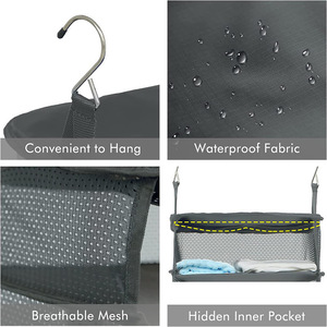 Foldable clothing travel storage <b>bag</b>, wardrobe storage <b>bag</b>, <b>hanging</b> layered storage <b>bag</b>, convenient storage <b>bag</b> for dormitories - Product Image 2