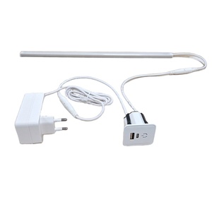 แท่นชาร์จแบบฝังในตัวพร้อมสวิตช์สัมผัส USB สำหรับเดสก์ท็อป พร้อมระบบชาร์จเร็วข้างเตียง และแถบไฟมาตรฐานเกาหลี รุ่น K0123 - Product Image 2