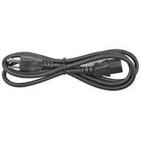 Câble d'alimentation CA standard américain, isolation en PVC solide, prise femelle IEC CN 110V pour ordinateur de bureau PC CE pour la vente en gros