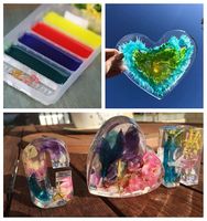 Kit de résine époxy de qualité alimentaire pour coulée profonde, résistant aux UV et anti-jaunissement, pour la préservation des fleurs, les tables en résine et les créations artistiques DIY