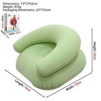 Canapé gonflable moderne et minimaliste, pliable, pour patio, canapé d'extérieur modulable avec accoudoirs, meubles de jardin