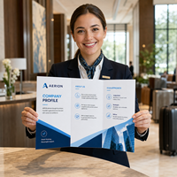 Brochures d'entreprise personnalisées imprimées, manuels de produits tri-pliés, catalogues et dépliants