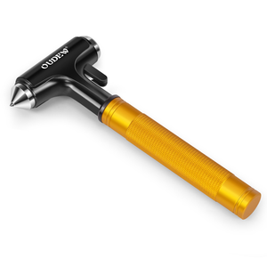Marteau <span class=keywords><strong>de</strong></span> sécurité multifonctionnel Zhongheng doré, neuf et très demandé, pour briser les vitres d'urgence et couper les ceintures <span class=keywords><strong>de</strong></span> sécurité en <span class=keywords><strong>voiture</strong></span> - Product Image 1