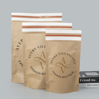 Paquet de courrier de vêtements imprimés personnalisés enveloppe en polymère sac d'enveloppe en papier kraft biodégradable d'expédition sac d'enveloppe en carton